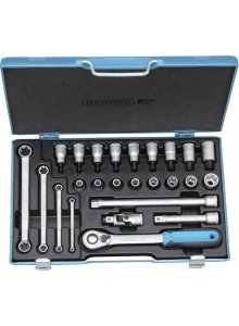 Gedore 2546019 ITX 19 TXU-20 set di chiavi a bussola 1/2" 25 pz.