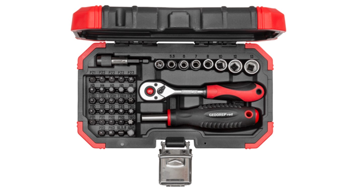 Gedore RED 3301349 R33003040 Set di bit da 1/4" 40 pezzi