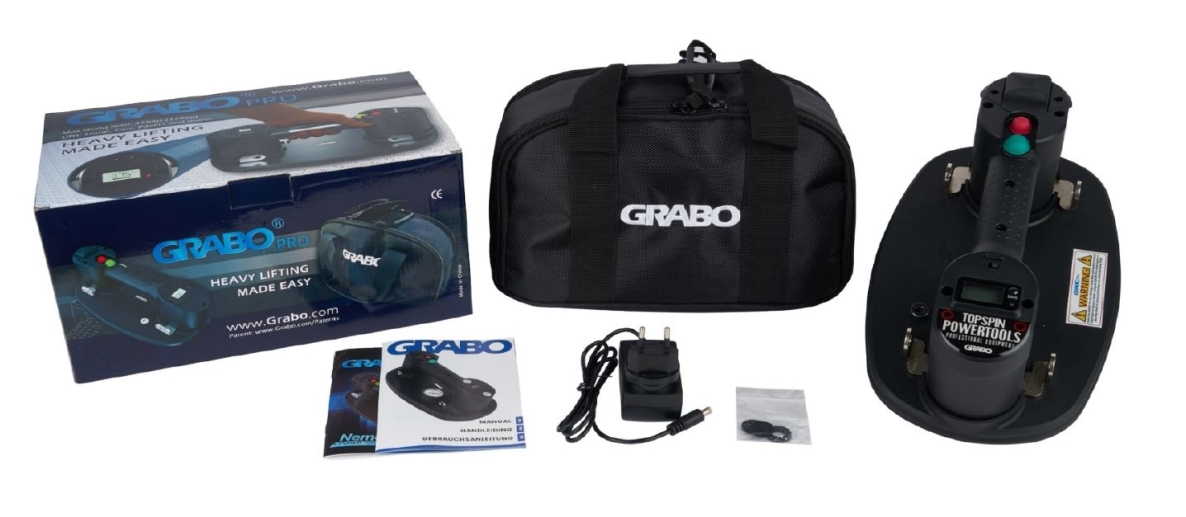Grabo 11000 Sollevatore a vuoto Pro Accu con batteria da 14,8 V 2,6 Ah e caricabatterie in borsa