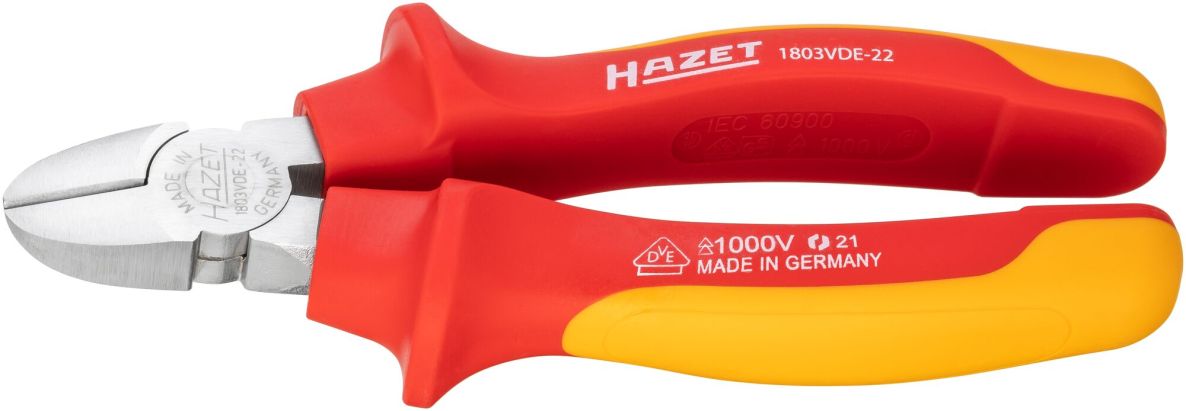 Hazet 1803VDE-22 Taglierina laterale isolata, lunghezza 160 mm