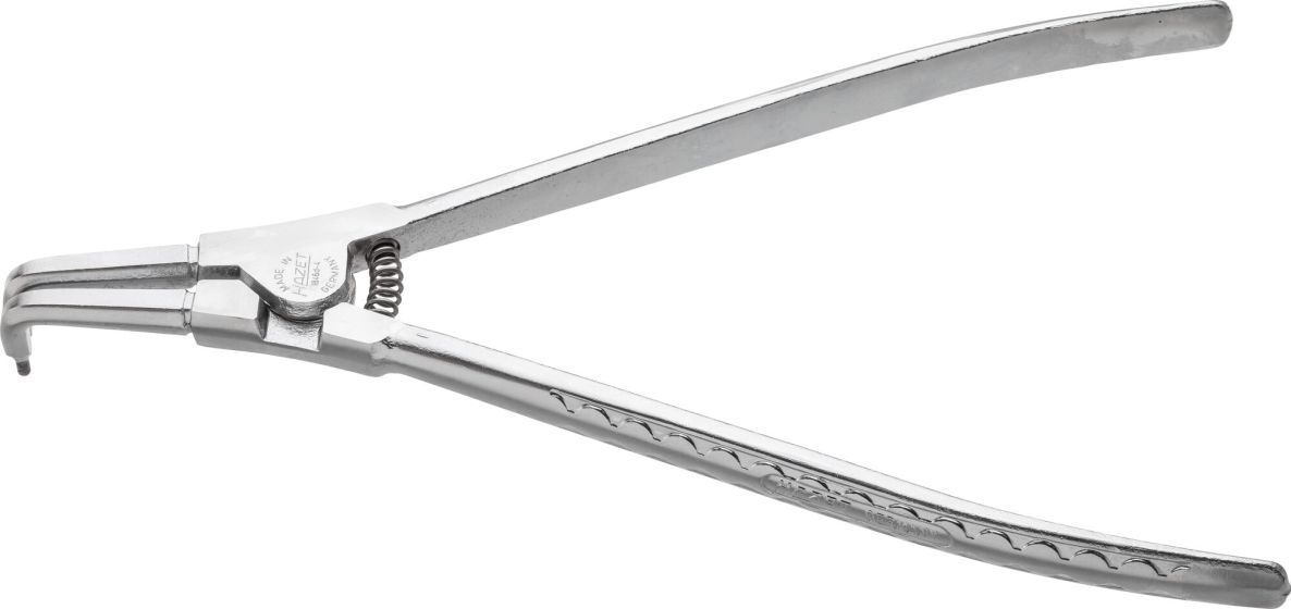 Hazet 1846D-4 Pinza per anelli di sicurezza, lunghezza 310 mm, anelli di sicurezza esterni 85-140 mm, ricurva
