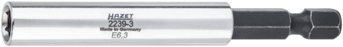 Hazet 2239-3 Adattatore esagonale da 1/4" pieno - esagonale da 1/4" cavo, lunghezza 75 mm