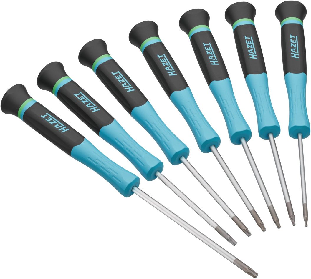 Hazet 811EL-T/7 Cacciaviti per componenti elettronici con profilo interno TORX&reg;, set da 7 pezzi