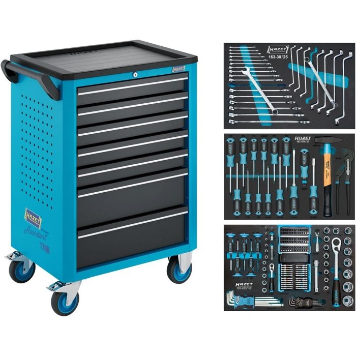 Hazet 176N-7/193 Carrello portautensili pieno di 193 pezzi