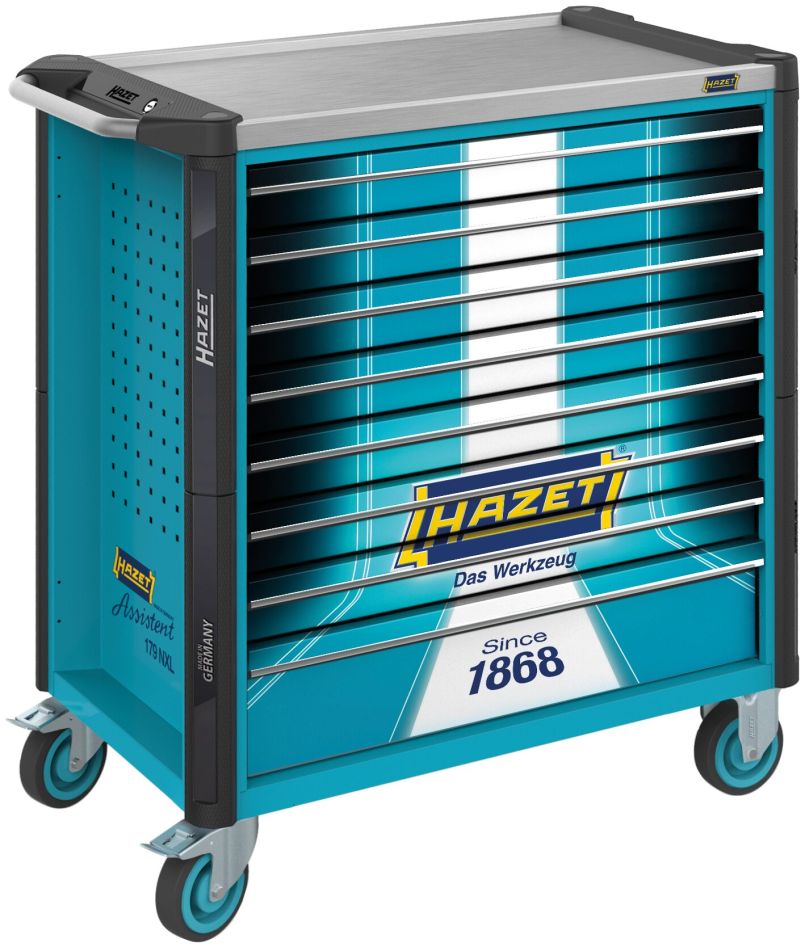 Hazet 179NXL-8S1 Carrello portautensili Assistent 179NXL vuoto, 8 cassetti (7 poco profondi, 1 profondo)