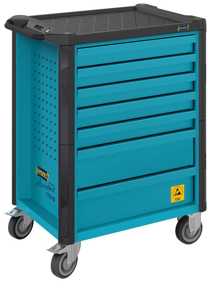 Hazet 179N-7ESD Carrello portautensili Assistent 179N vuoto ESD a 7 cassetti (5 poco profondi, 2 profondi)