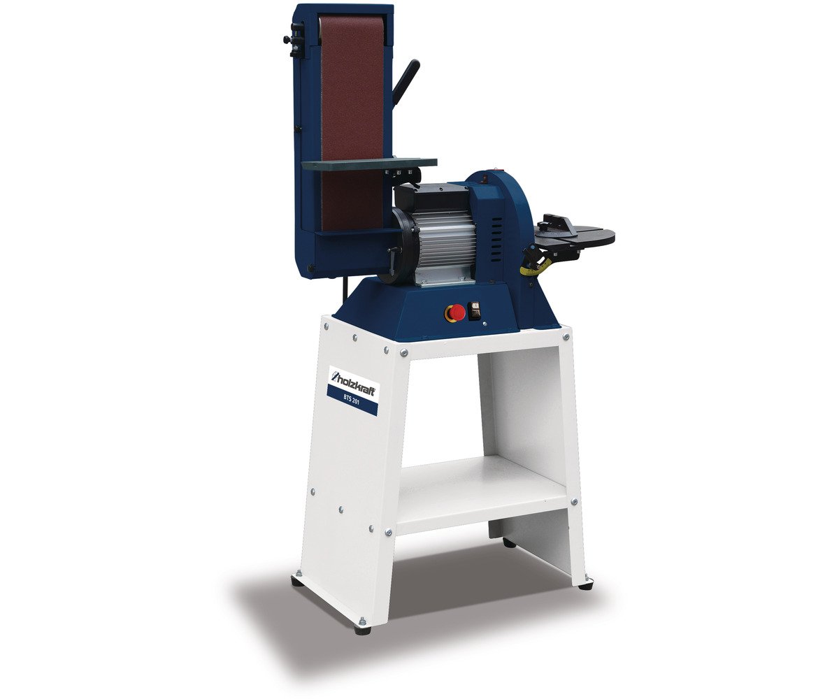 Holzkraft 715903201 BTS 201 Levigatrice a nastro e a disco &ndash; levigatrice combinata professionale &ndash; disco da 305 mm e nastro da 1220 mm