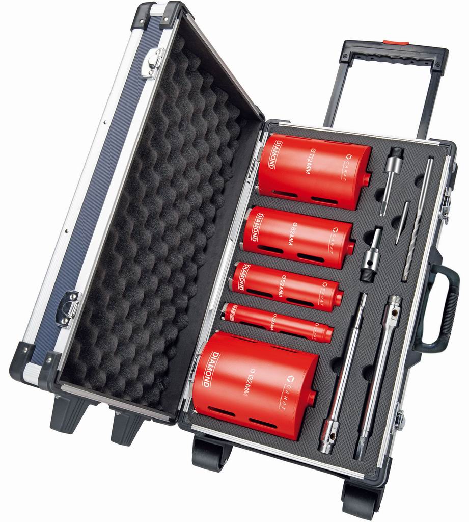 Carat HTESET0000 Set di foratura a secco diamantato per mattoni e sabbia calcarea