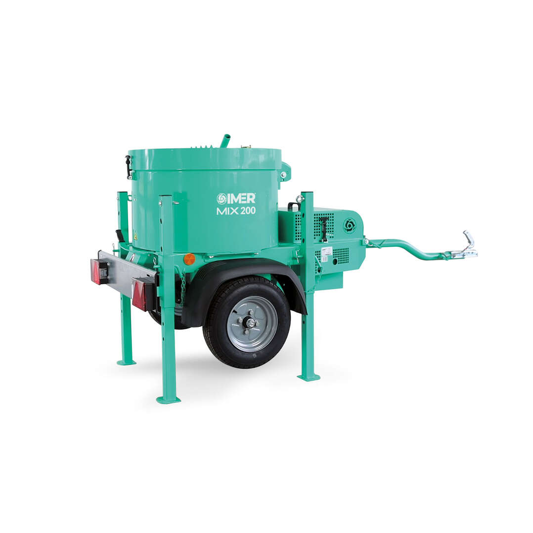 Imer 1195160 MIX 200 Miscelatore a benzina compressa su ruote da 200 litri 