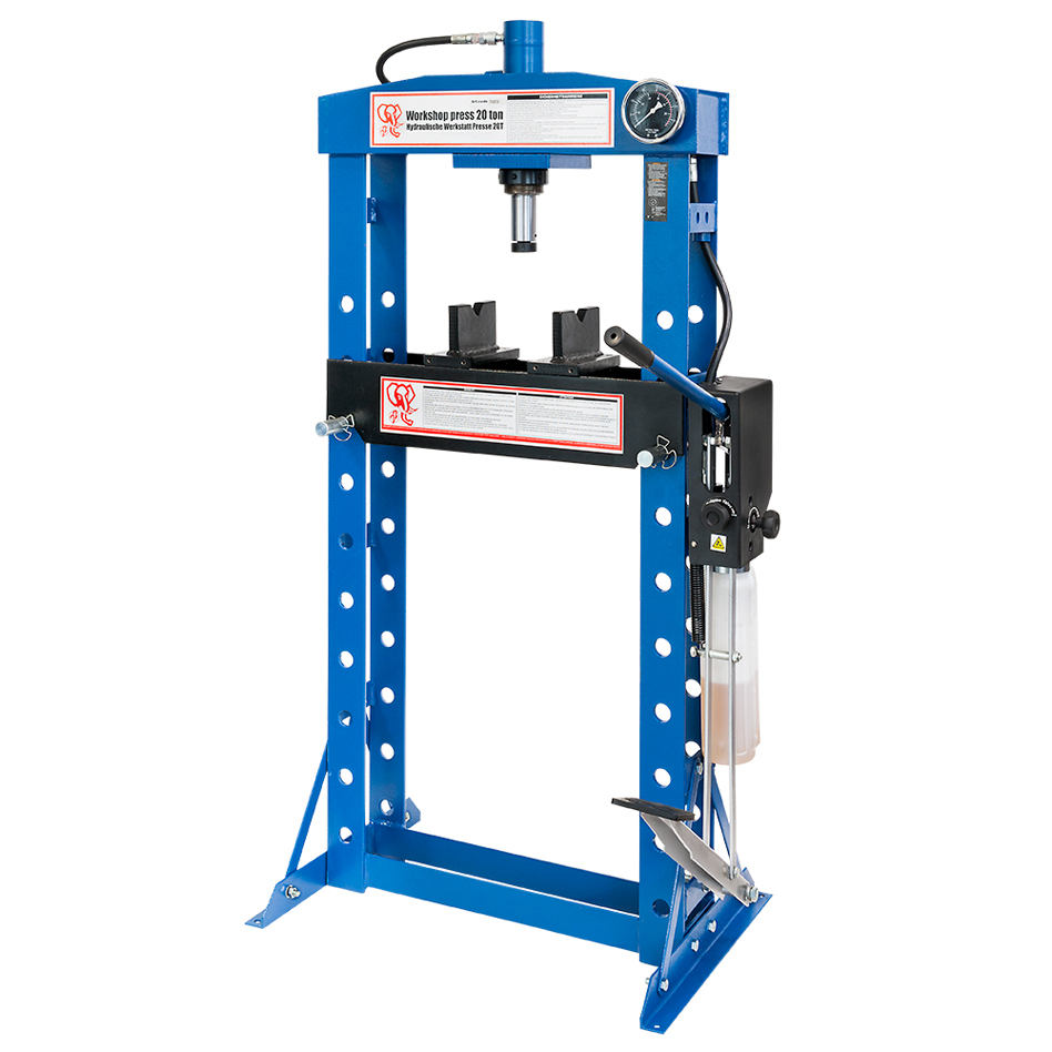 Airpress 79370 Pressa da officina 20 Ton a doppia pompa