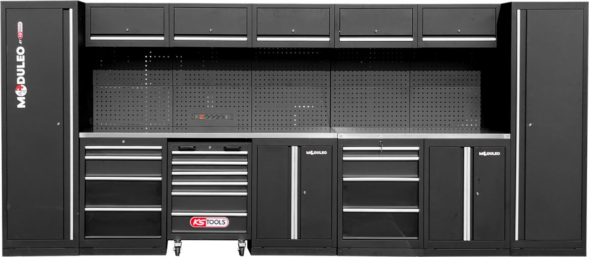 KS Tools 866.6230 Sistema di armadi da lavoro diritti 4600 x 500 mm Versione 1
