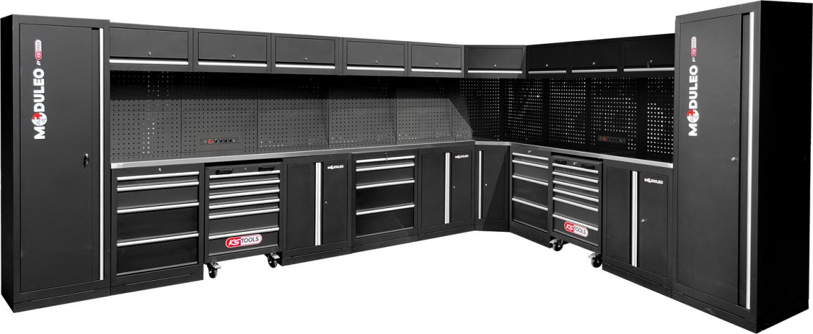 KS Tools 866.6290 Sistema di armadi per officina a L 4760 x 3400 mm