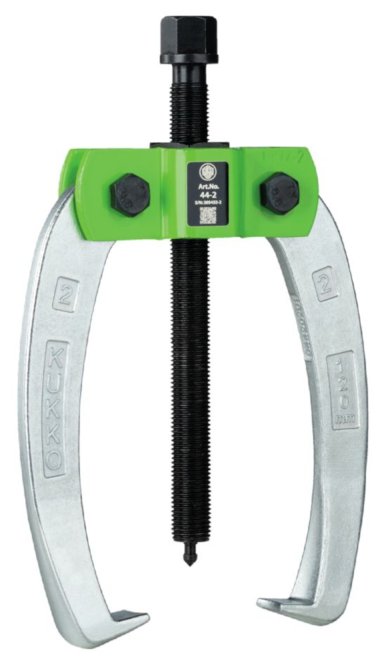 KUKKO 44-2 Estrattore industriale a 2 bracci 120 x 120 mm con trasmissione di potenza e ganasce autocentranti