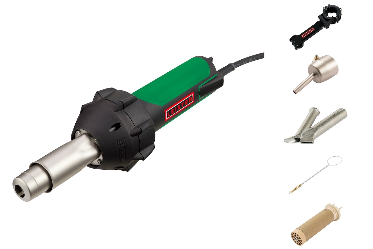 Leister 163.136 TRIAC ST Unità ad aria calda 230V/1600W, Kit EASYFLOOR, spina UE