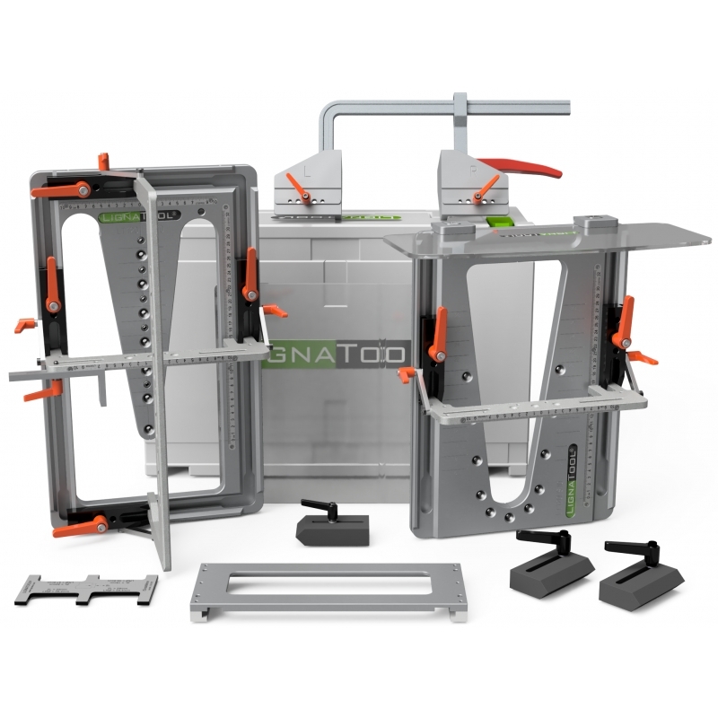 Lignatool LTA1045 Set di dime per fresatura a coda di rondine LT120CF pacchetto comfort