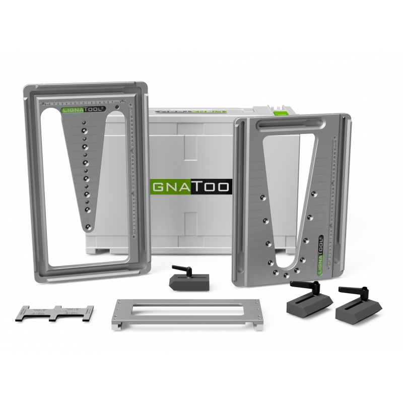 Lignatool LTA1042 LT120ST Set di dime per fresatura a coda di rondine, starter kit