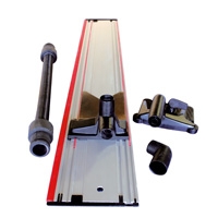 Mafell Accessori 204770 Sistema di bloccaggio dell''aspirazione Aerofix F-AF 1, con righello, adattatore per la parte superiore e inferiore e tubo flessibile
