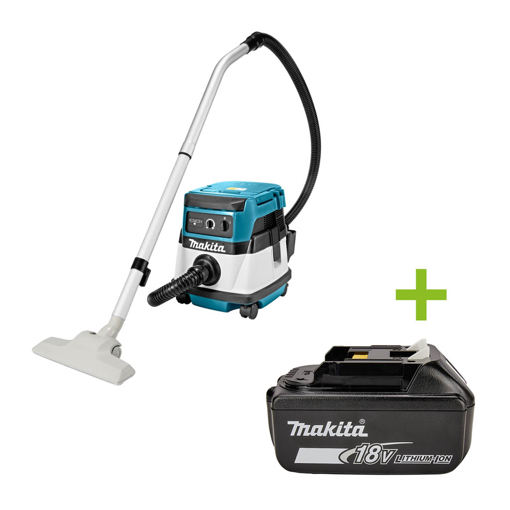 Makita DVC860LZ Aspiratore ibrido 2x18V o 230 Volt senza batterie e caricabatterie