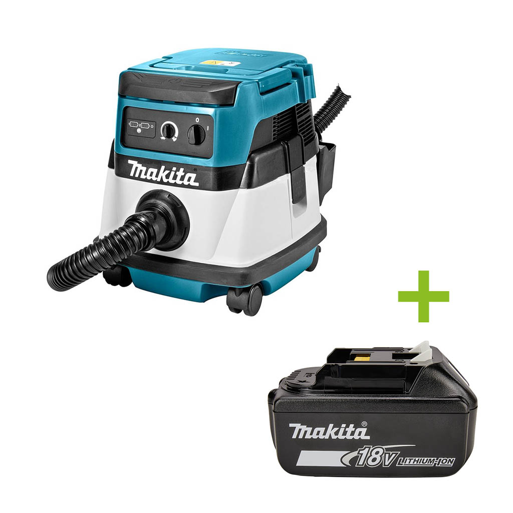 Makita DVC861LZ Aspiratore ibrido 2x18V o 230 Volt senza batterie e caricabatterie
