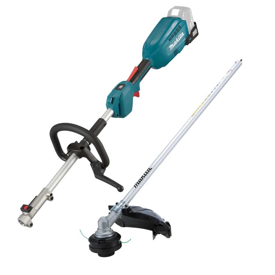 Makita DUX18ZX1 Accu Combi System con impugnatura a D da 18 Volt senza batterie e caricabatterie + accessorio decespugliatore