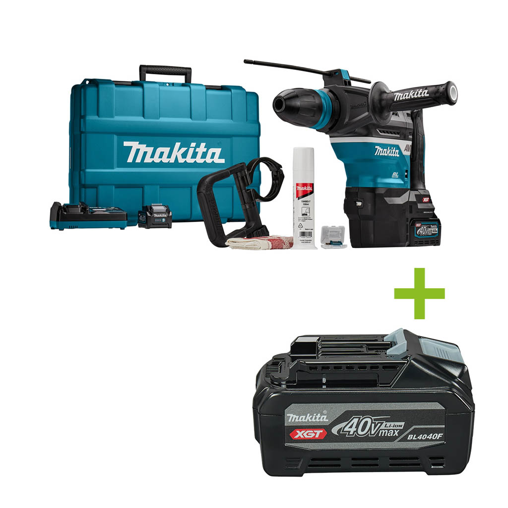 Makita HR005GM202 Martello combinato sds-max 8J 40V 4,0Ah Li-ion