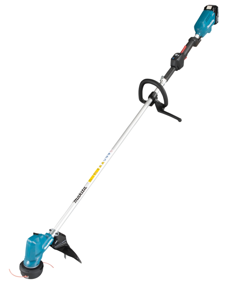 Makita DUR190LZX9 Accu Trimmer 18V con impugnatura a D e testa a filo a riempimento rapido, senza batterie e caricabatterie