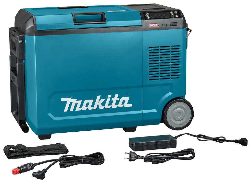 Makita CW004GZ 18V/40V230V Box congelatore/refrigeratore da 29 litri con funzione di riscaldamento senza batterie e caricabatterie