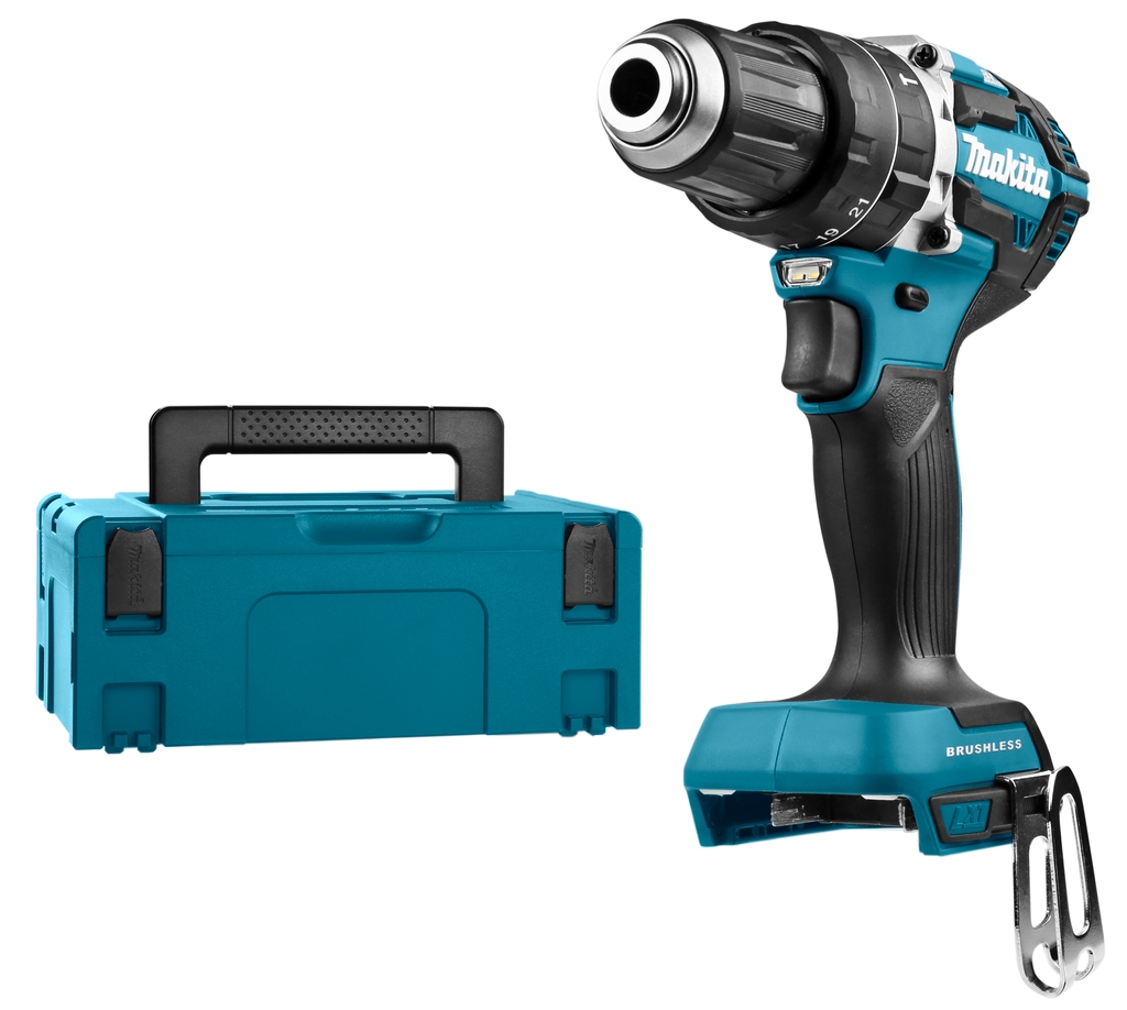 Makita DHP484ZJ Trapano a percussione a batteria 18V senza batterie e caricabatterie