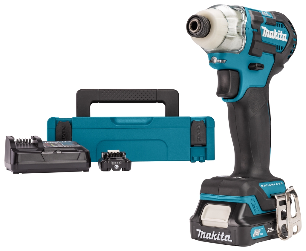 Makita TD111DSAJ Avvitatore a percussione 10,8V 2,0Ah Li-Ion carbon brushless in Mbox