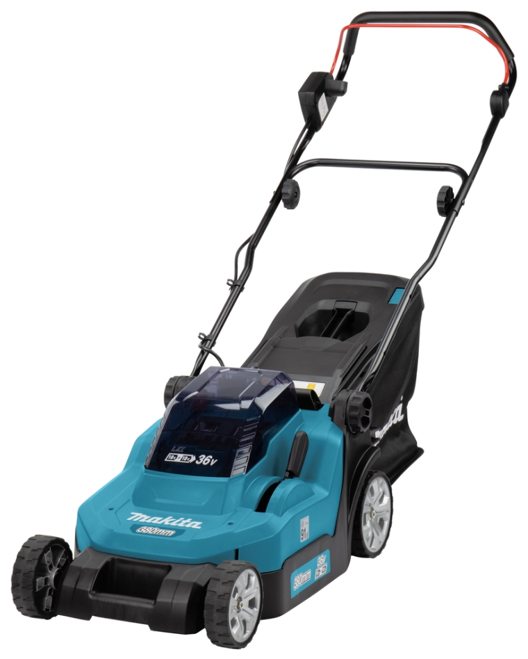Makita DLM382Z Tosaerba a batteria 38 cm 2 x 18 Volt Batterie e caricabatterie esclusi