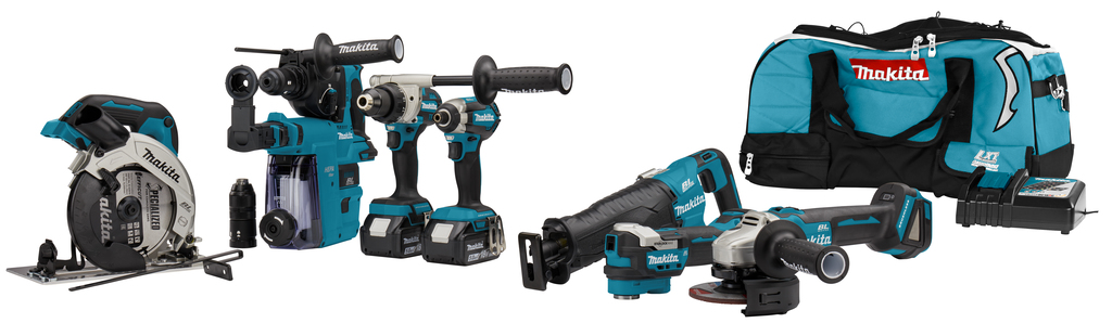 Makita DLX7031TX1  Set combinato DDF492|DTD153|DHR243|DGA504|DHS660|DJR187|DTM52 18 Volt 5,0 Ah