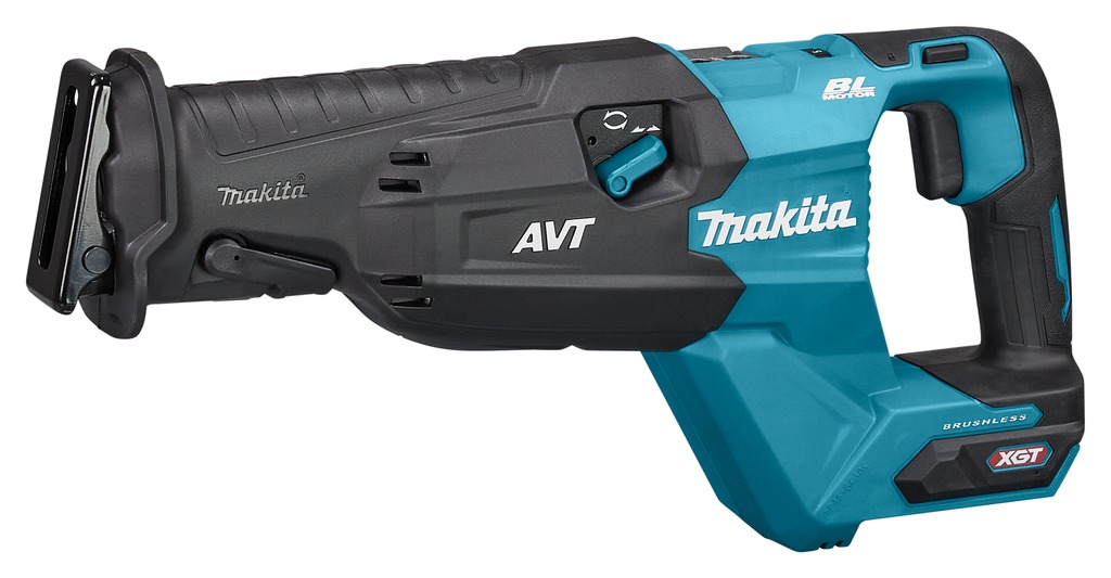 Makita JR002GU201 Sega a ricircolo XGT 40V Max Accu con 2 batterie 40V 4.0Ah e caricabatterie rapido in valigetta di plastica