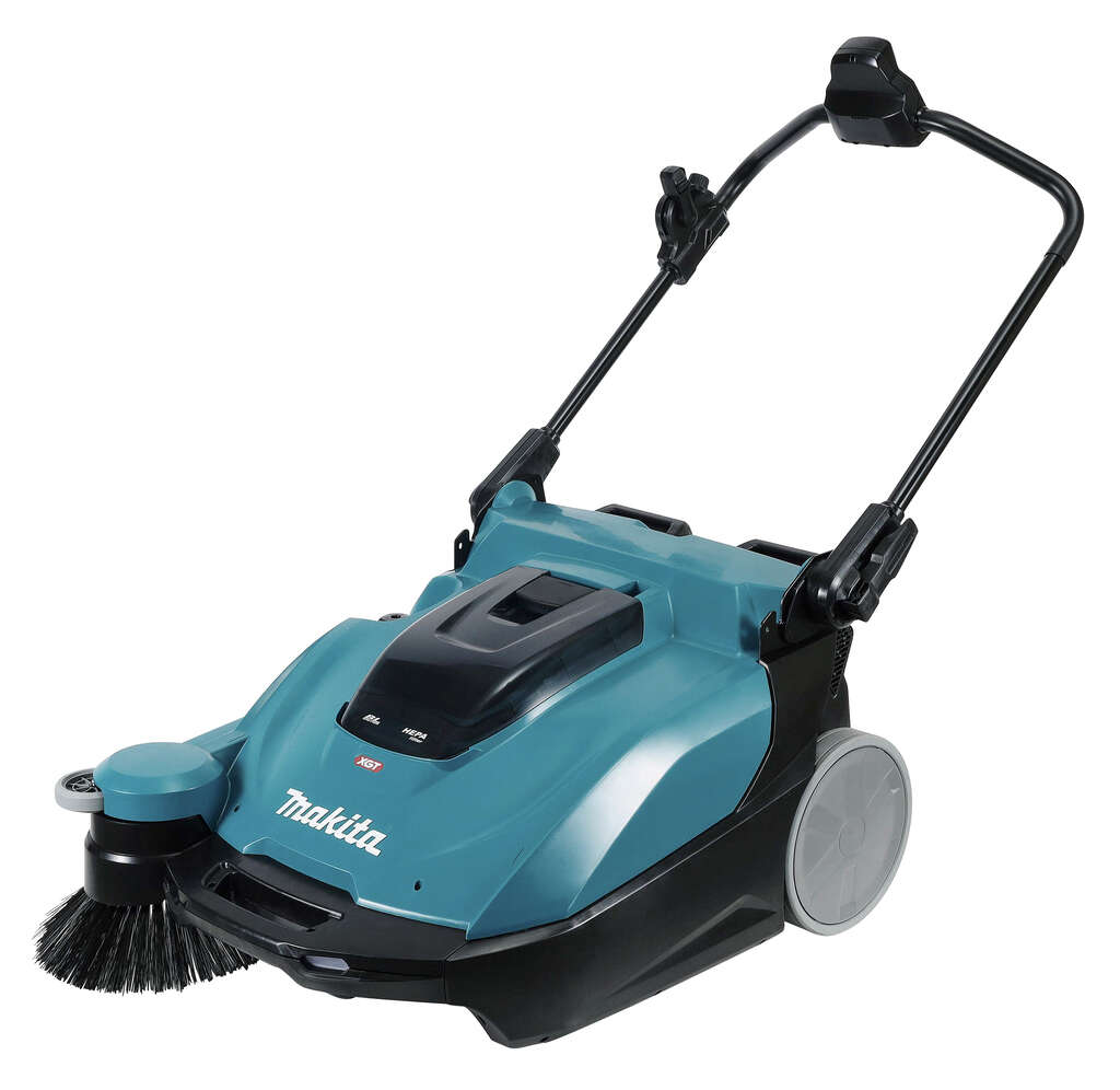 Makita VS001GU201 XGT 40V Max: spazzatrice/aspirapolvere a batteria con 2 batterie da 40V 4,0 Ah e caricabatterie rapido nella confezione