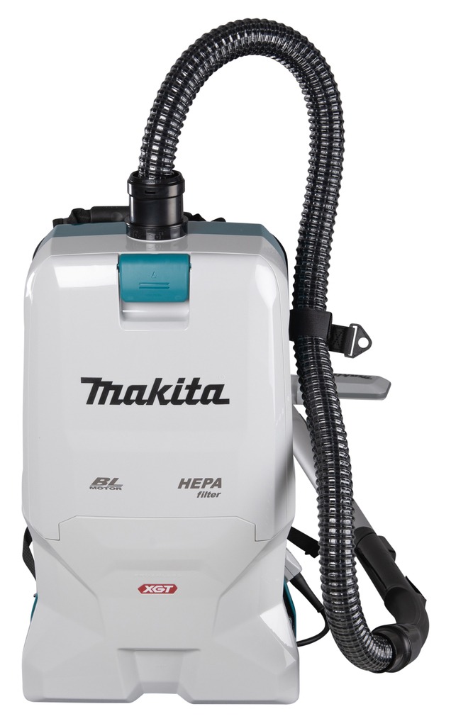 Makita VC011GU201 XGT 40 V Max Batteria posteriore per aspirapolvere 36V 200mbar 2400l/min incl. 2x4Ah e caricabatterie in scatola