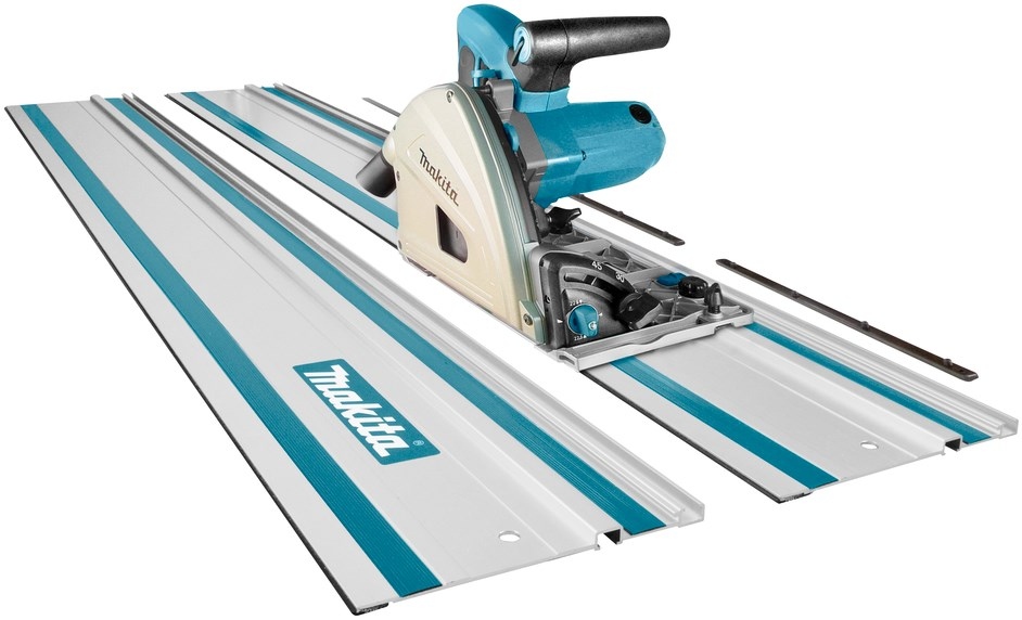 Makita SP6000J1X2 Sega circolare 165 mm + 2 x guida + listelli di collegamento + 5 anni di garanzia del rivenditore