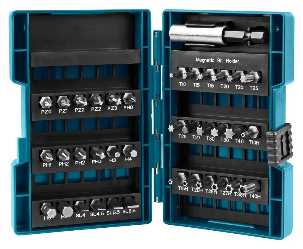 Makita Accessori B-28606 Set di bit per viti da 37 pezzi