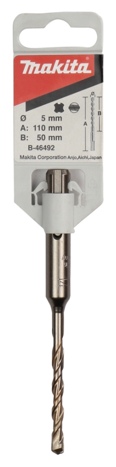 Makita Accessori B-46492 Punta P2S SDS-PLUS 5x110 mm