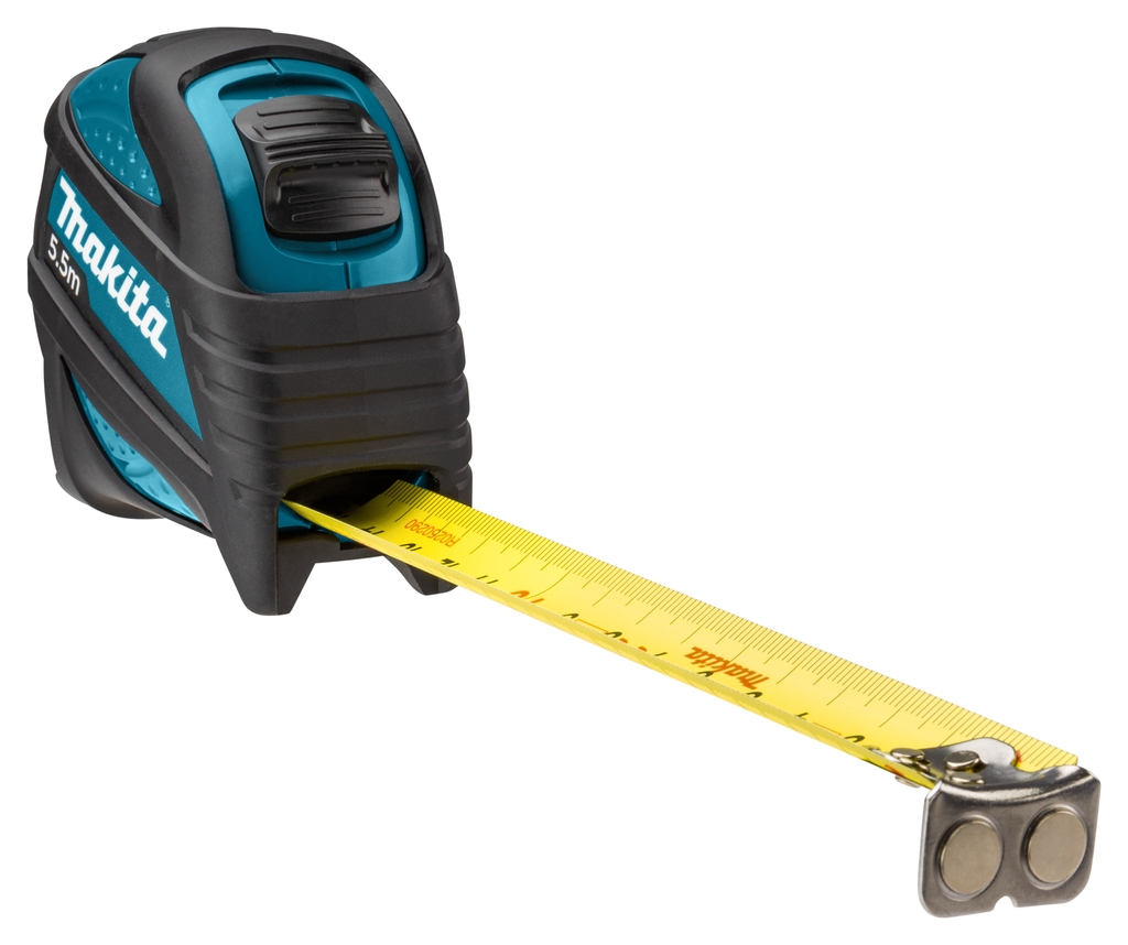 Makita Accessori B-57146 Metro a nastro 5,5 m x 25 mm Misura bifacciale