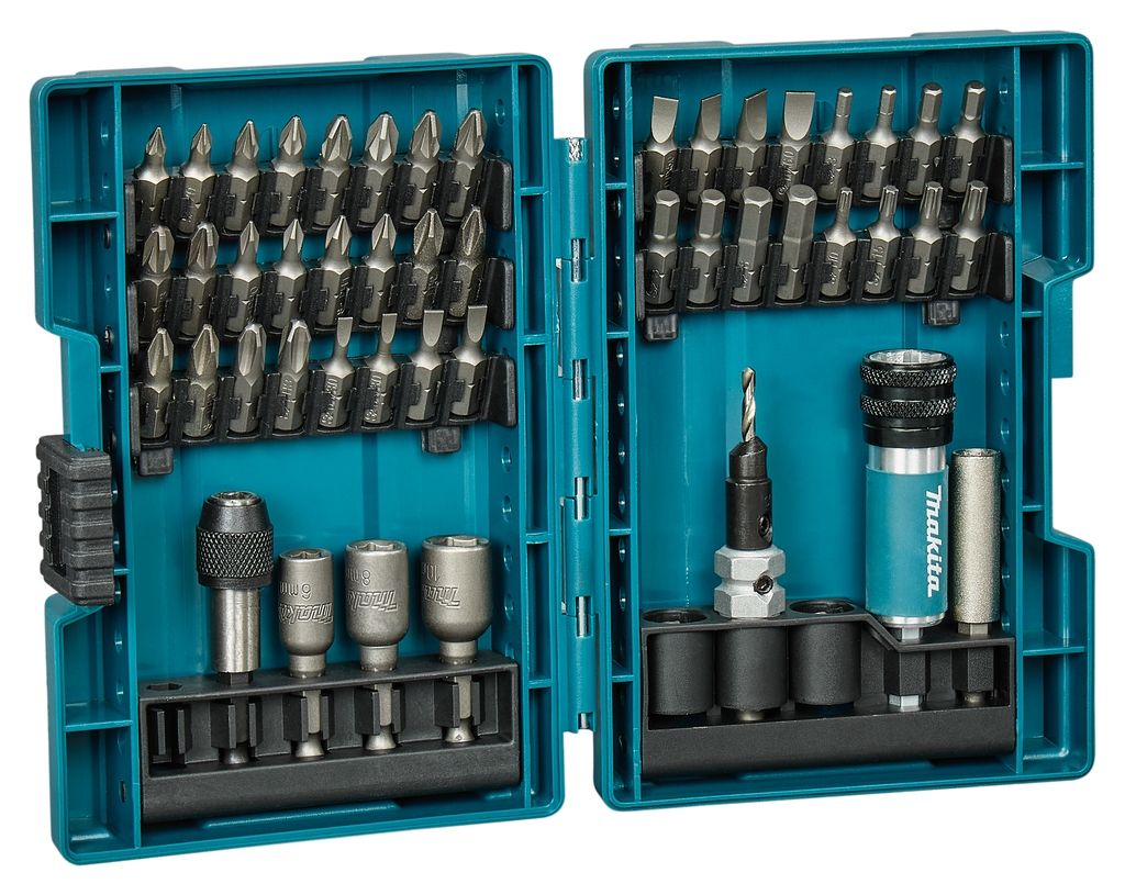 Makita Accessori D-73461 Set di punte per trapano e viti Quad Driver da 47 pezzi