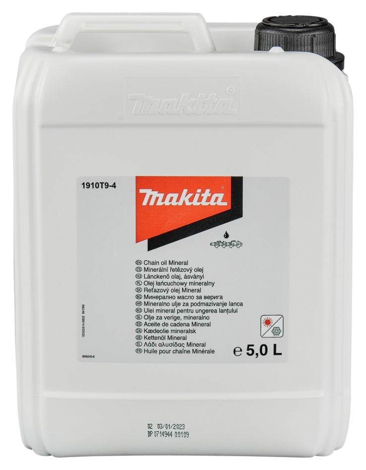 Makita Accessori 1910T9-4 Olio per motosega 5 litri.