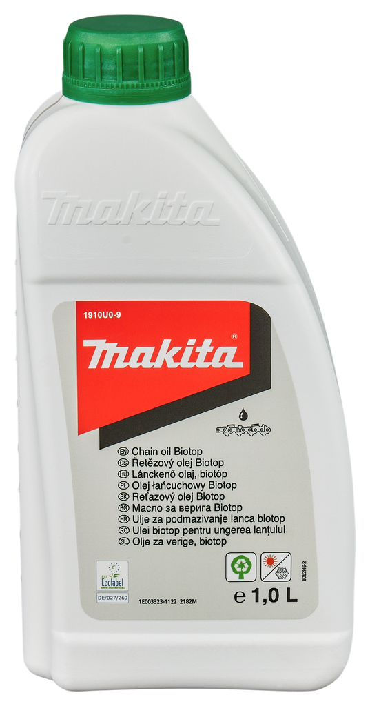 Makita Accessori 1910U0-9 Olio per motosega Biotop 1L