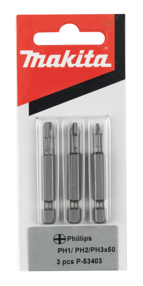 Makita Accessori P-53403 Set di 3 pezzi per viti di torsione Philips