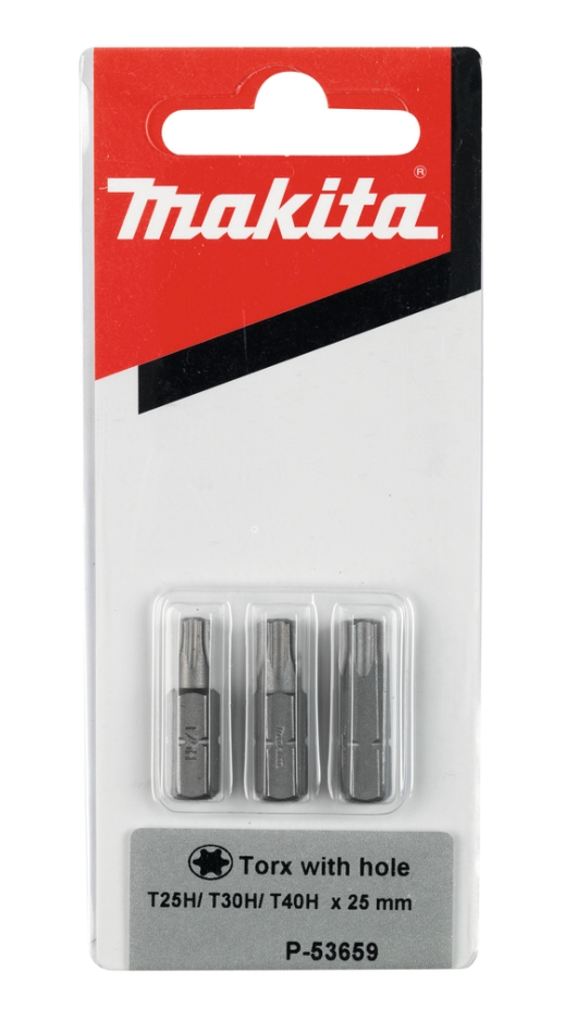 Makita Accessori P-53659 Set di 3 pezzi per viti Torx