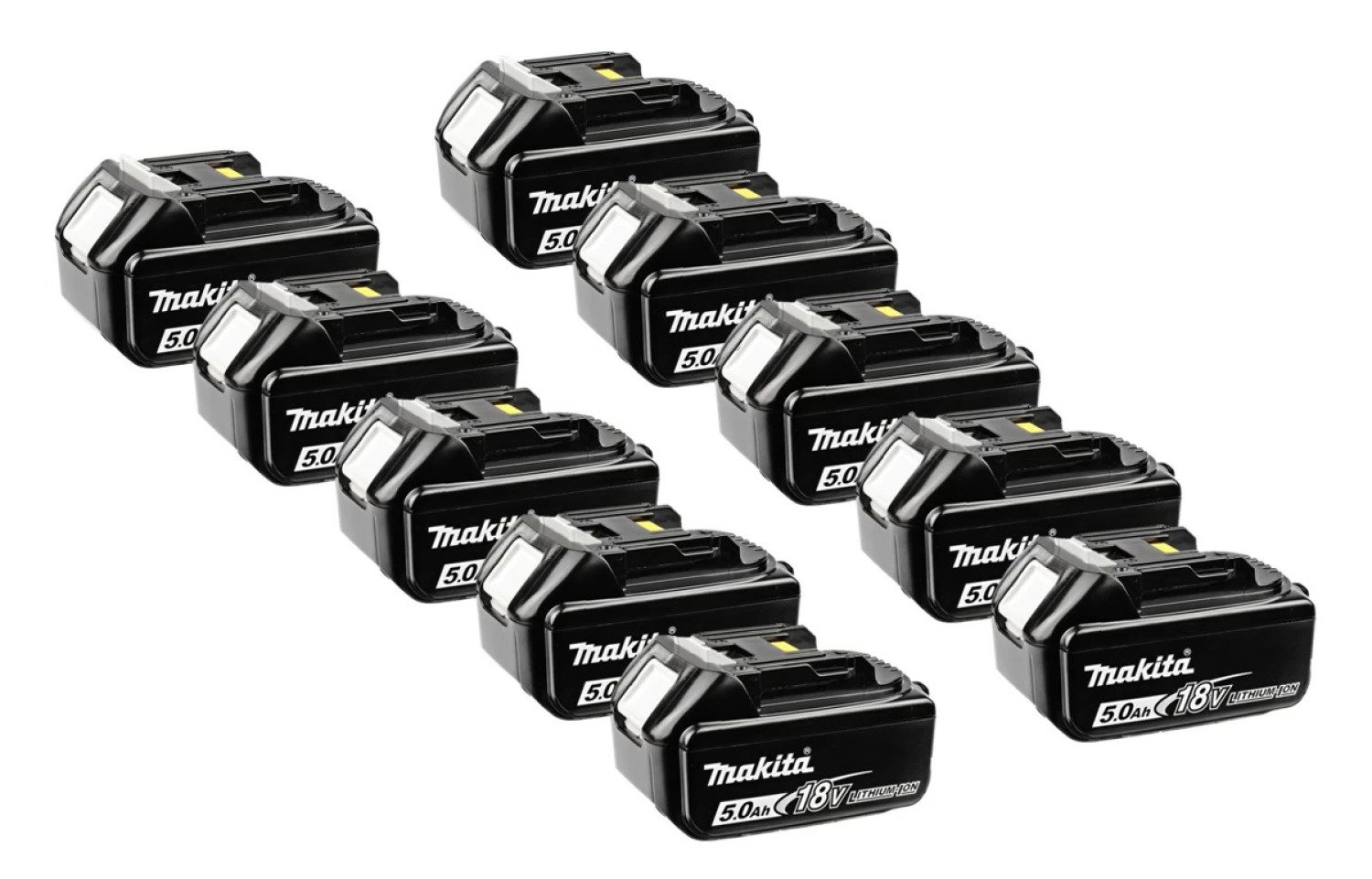 Makita Accessori BL1850B10pack BL1850B confezione da 10 - 10 batterie da 18 Volt 5,0Ah agli ioni di litio