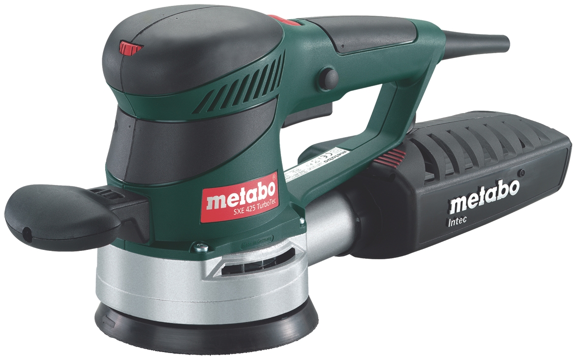 Metabo 600131000 SXE425TurboTec Levigatrice eccentrica da 320 watt regolabile elettronicamente
