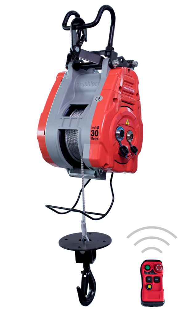 Metal Works 758613137 PHS49030R Paranco elettrico a fune 490kg 30m controllo wireless a velocità variabile
