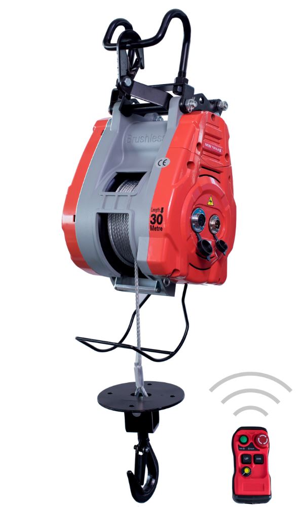 Metal Works 758613138 PHS34060R Paranco elettrico a fune 340kg 60m controllo wireless a velocità variabile