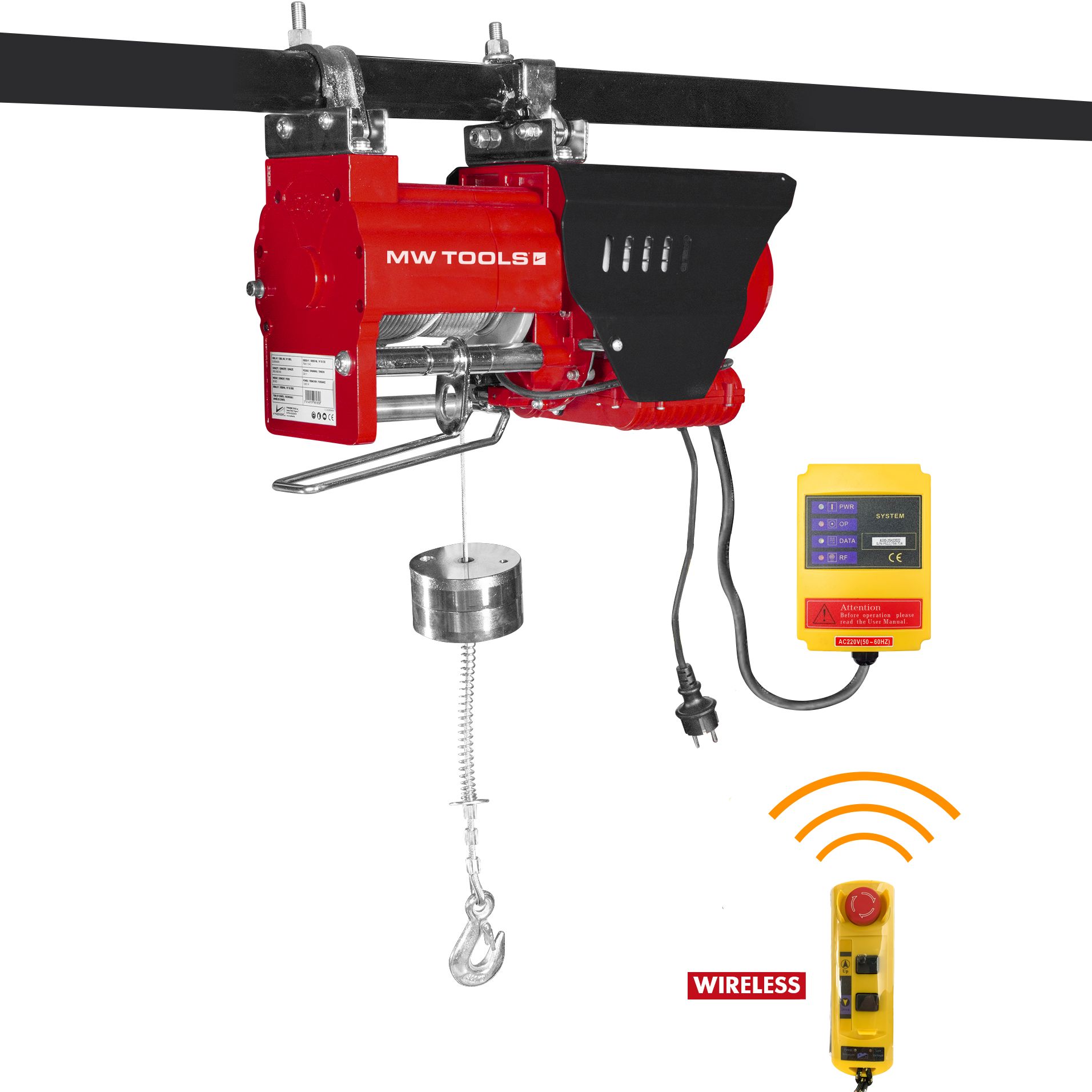 Metal Works 758611042 SL30040-R Paranco 230V, 600 kg telecomando senza fili