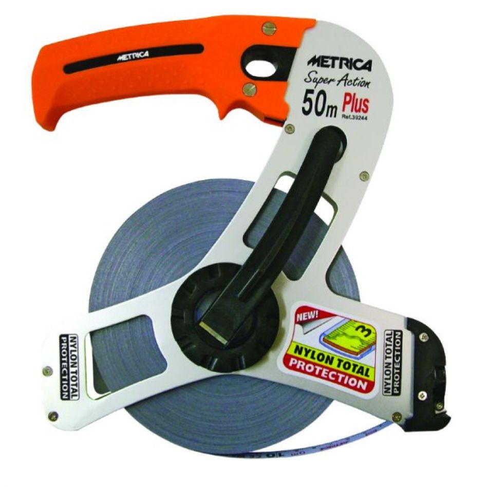 Metrica MT-39244V SUPER ACTION PLUS Geometra 50m in acciaio CLASSE II 