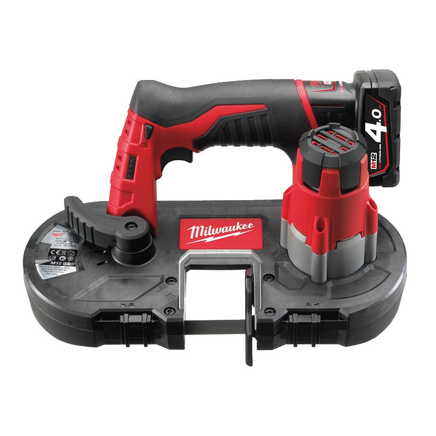 Milwaukee 4933441805 M12BS-402C Sega a nastro a batteria 12V 4,0Ah agli ioni di litio rosso